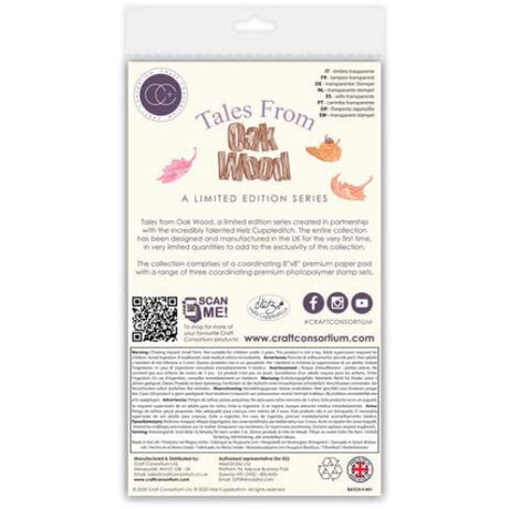 Craft Consortium Tales from Oak Wood A6 Photopolymer Stamp Set Mice Tree (CCLSTMP001)