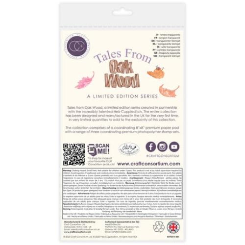 Craft Consortium Tales from Oak Wood A6 Photopolymer Stamp Set Falling Leaves (CCLSTMP002)