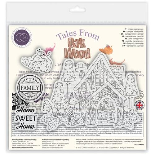 Craft Consortium Tales from Oak Wood A6 Photopolymer Stamp Set Home Sweet Home (CCLSTMP003)