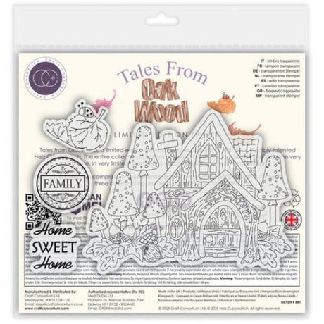 Craft Consortium Tales from Oak Wood A6 Photopolymer Stamp Set Home Sweet Home (CCLSTMP003)