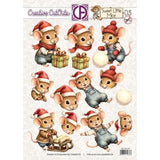 Creatief Art Sweet Little Mice Christmas 03 Creative CutOuts (CCO-027)