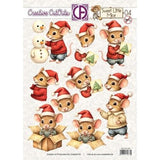 Creatief Art Sweet Little Mice Christmas 04 Creative CutOuts (CCO-028)
