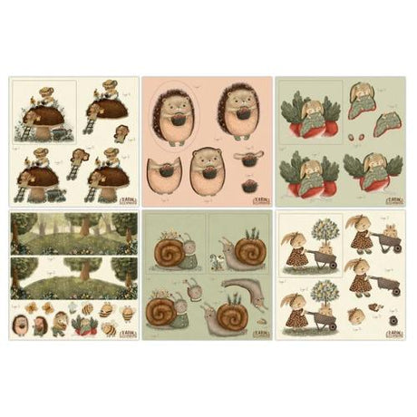 Craft Consortium Amongst the Hedgerow 8x8 Inch 3D Decoupage Paper Pad (CCPPAD048D) - Postage as per Actual