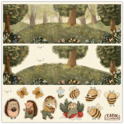 Craft Consortium Amongst the Hedgerow 12x12 Inch Premium Paper Pad (CCPPAD048) - Postage as per Actual