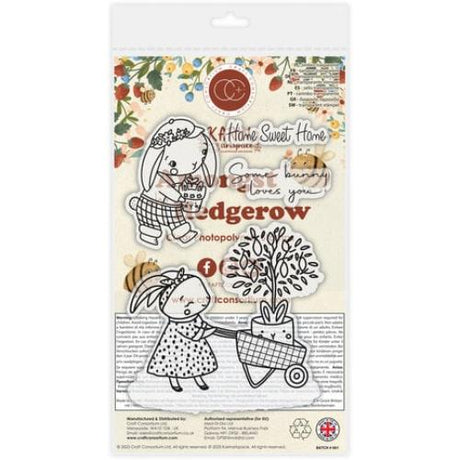 Craft Consortium Amongst the Hedgerow A6 Clear Photopolymer Stamps Bunny (CCSTMP100)