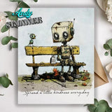 Creative Expressions Andy Skinner Bot-ology Spread A Little Kindness Pre Cut Rubber Stamp