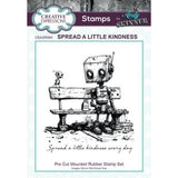 Creative Expressions Andy Skinner Bot-ology Spread A Little Kindness Pre Cut Rubber Stamp