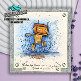 Creative Expressions Andy Skinner Bot-ology Rainy Day Pre Cut Rubber Stamp