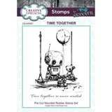 Creative Expressions Andy Skinner Bot-ology Time Together Pre Cut Rubber Stamp