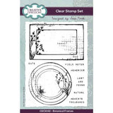 Creative Expressions Sam Poole Botanical Frames 4 in x 6 in Clear Stamp Set