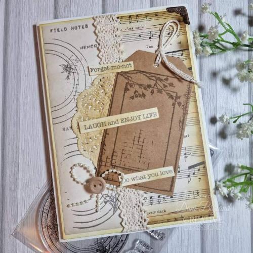 Creative Expressions Sam Poole Botanical Frames 4 in x 6 in Clear Stamp Set