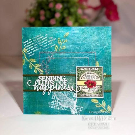 Creative Expressions Sam Poole Botanical Frames 4 in x 6 in Clear Stamp Set