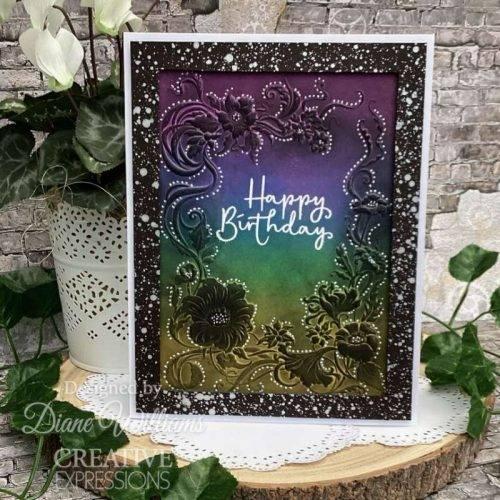 Creative Expressions Ribbon Bloom Sentiments 4 in x 6 in Clear Stamp Set