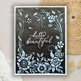 Creative Expressions Floral Symphony Sentiments 4 in x 6 in Clear Stamp Set