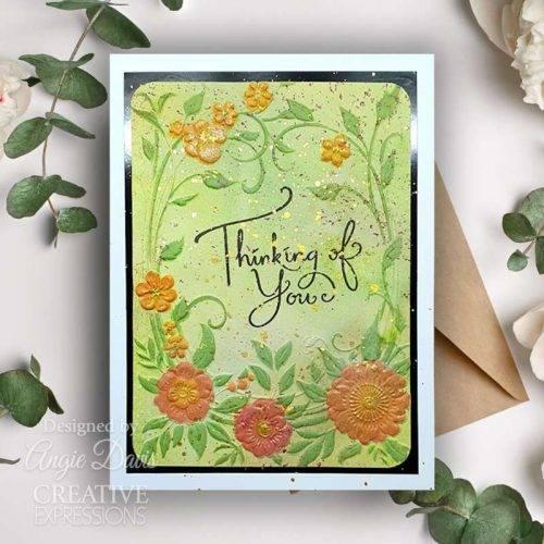 Creative Expressions Floral Symphony Sentiments 4 in x 6 in Clear Stamp Set