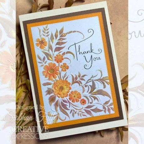 Creative Expressions Petal Cascade Sentiments 4 in x 6 in Clear Stamp Set