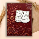 Creative Expressions Petal Cascade Sentiments 4 in x 6 in Clear Stamp Set