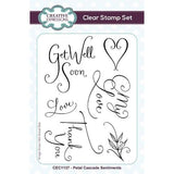 Creative Expressions Petal Cascade Sentiments 4 in x 6 in Clear Stamp Set