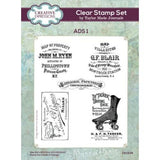 Creative Expressions Taylor Made Journals Ads 1 6 in x 8 in Clear Stamp Set