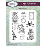 Creative Expressions Taylor Made Journals Pharmacy 6 in x 8 in Clear Stamp Set