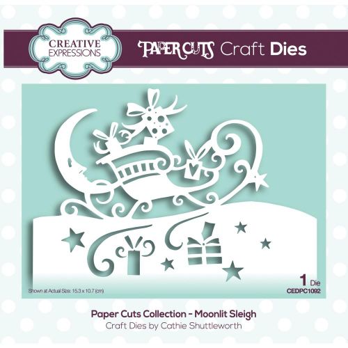 Creative Expressions Paper Cuts Craft Dies Moon Sleigh