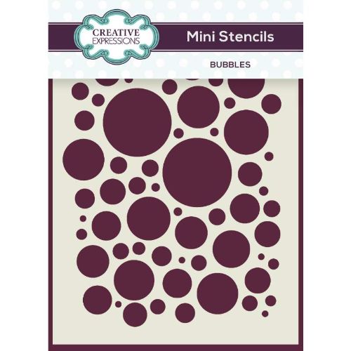 Creative Expressions Mini Stencil Bubbles 4.0 in x 3.0 in