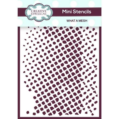 Creative Expressions Mini Stencil What A Mesh 4 in x 3 in