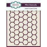 Creative Expressions Mini Stencil Sweet Honeycomb 4.0 in x 3.0 in