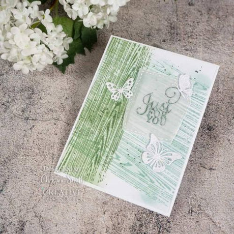 Creative Expressions Rustic Timber 5 3/4 in x 4 I/2 in Pre-Cut Rubber Stamp