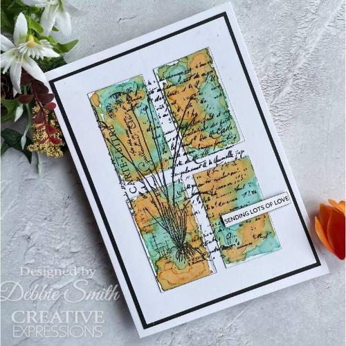 Creative Expressions Sam Poole Rustic Grass 4 in x 6 in Pre Cut Rubber Stamp