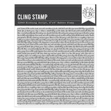 Hero Arts Birdsong Script Cling Stamp