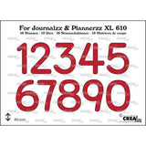 Crealies For Journalzz & Plannerzz Dies No. 4 Numbers XL (CLJPXL610)