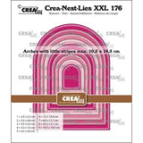 Crealies Crea-Nest-Lies XXL Dies No. 176 Arches w/ Little Stripes (CLNestXXL176)