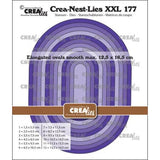 Crealies Crea-Nest-Lies XXL Dies No. 177 Elongated Ovals Smooth (CLNestXXL177)