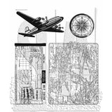 Stampers Anonymous Air Travel Tim Holtz Cling Stamps (CMS102)