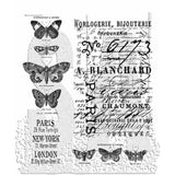 Stampers Anonymous Papillon Tim Holtz Cling Stamps (CMS106)