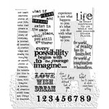 Stampers Anonymous Stuff To Say Tim Holtz Cling Stamps (CMS110)