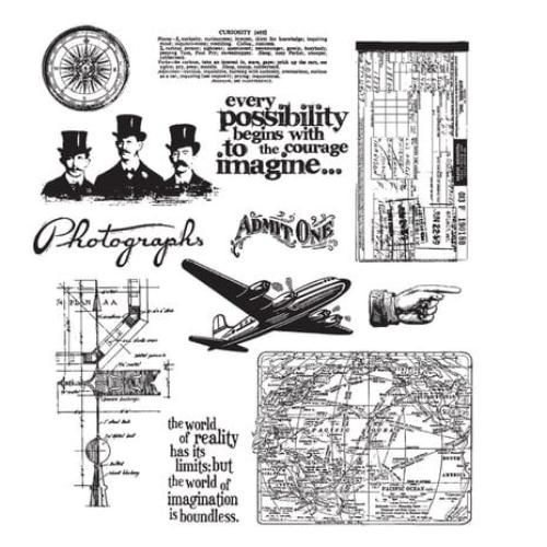 Stampers Anonymous Warehouse District Tim Holtz Cling Stamps (CMS124)