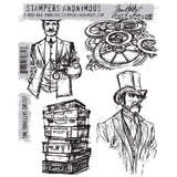 Stampers Anonymous Time Travelers Tim Holtz Cling Stamps (CMS157)