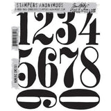 Stampers Anonymous Numeric Tim Holtz Cling Stamps (CMS161)