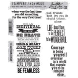 Stampers Anonymous Way With Words Tim Holtz Cling Stamps (CMS165)