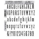 Stampers Anonymous Tall Text Tim Holtz Cling Stamps (CMS166)