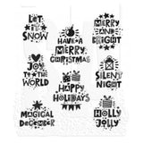 Tim Holtz Cling Mount Stamps: Holiday Whatnots