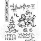 Tim Holtz Cling Mount Stamps: Santa Visit