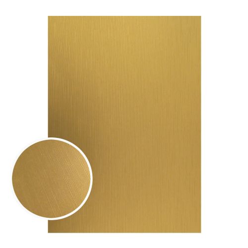 Couture Creations - Mirror Foil Board - A4 Matte gold lines (10pc - 210gsm)