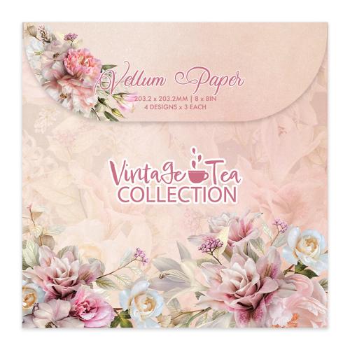 Couture Creations - Vintage Tea Collection - 8in x 8in Vellum Paper - 203.2 x 203.2MM | 8 x 8IN