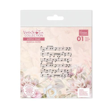 Couture Creations - Vintage Tea Collection - Stamp - Musical Notes