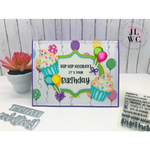 Karen Burniston - Birthday/Belated Clear Stamps