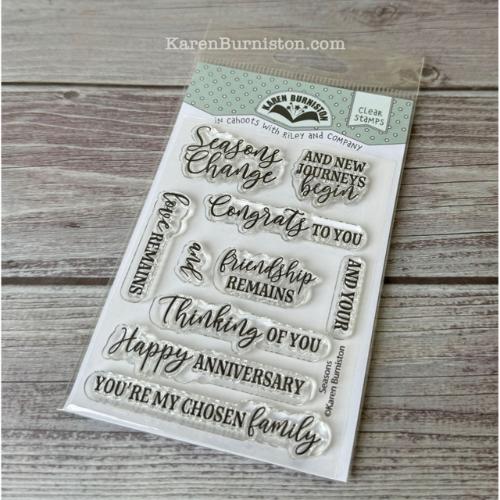 Karen Burniston - Seasons Sentiments Clear Stamps