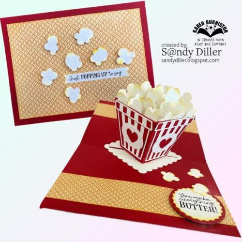 Karen Burniston - Popcorn Phrases clear stamps